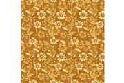 Golden Light Floral Seamless Pattern, a Pattern Graphic by Sharon Schwalbe (Thumbnail 4 of 4)