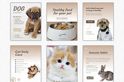 Pet Shop Social Media Templates, a Social Media Template by Talipic Designs (Thumbnail 4 of 8)