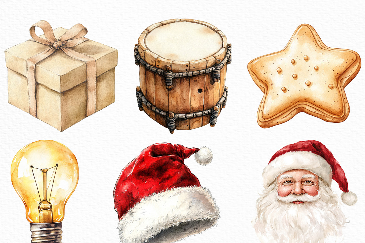 Neutral Christmas Clipart, an Illustration by Craft Nest (Photo 3 of 6)