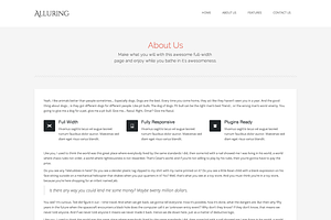 Alluring WordPress Theme