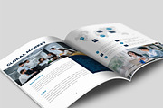 Blue White Company Business Plan, a Brochure Template by UICreative (Thumbnail 3 of 4)