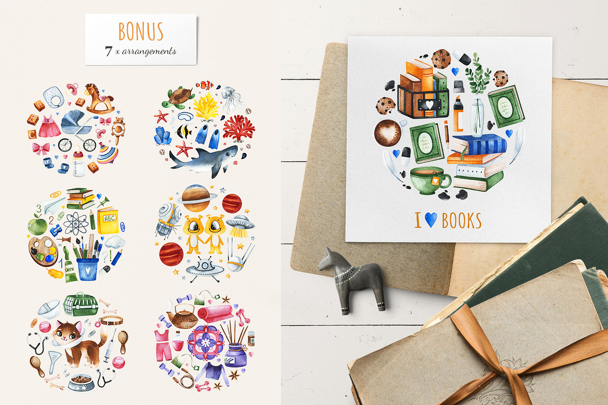 Cute Alphabet Professions. Part 2, an Object Graphic by Kate_Rina (Photo 16 of 17)
