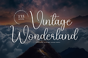 Vintage Wonderland | Script Font, a Handwritten Font by Scratchones (Thumbnail 1 of 8)