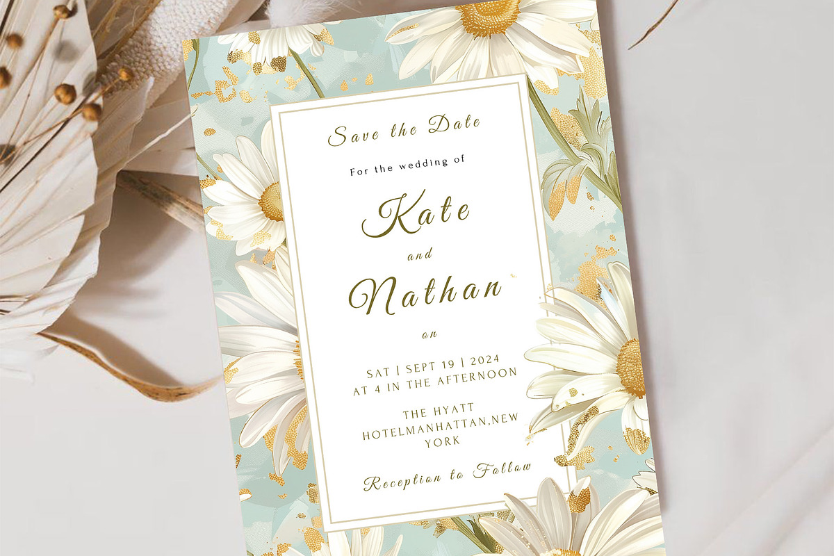 Floral Wedding Invitation Suite, an Invitation Template by Hazel Home (Photo 3 of 7)