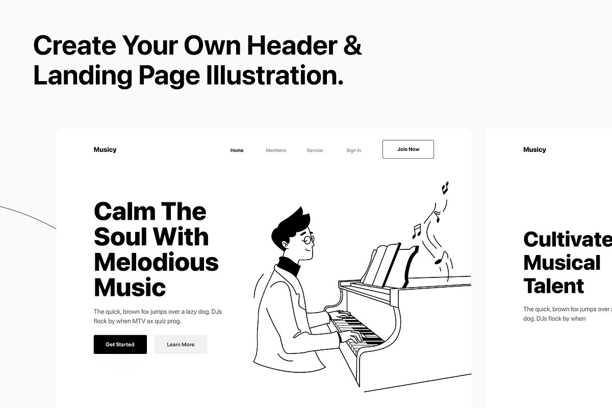 Minimalist Musician Illustrations, an Illustration by Illustraly Design (Photo 5 of 7)