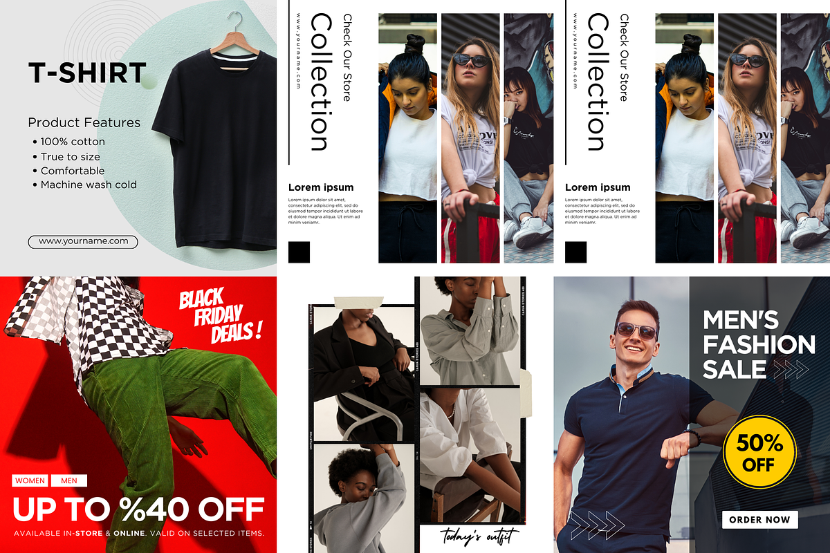 Instagram Fashion Canva Template, a Design Template by DigitAuras (Photo 3 of 3)