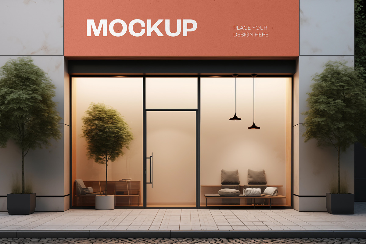 Shop Facade Mockup Generated with AI, an Advertising Mockup by dpi (Photo 7 of 13)