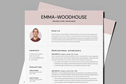 Digital Marketer Resume Template, a Resume Template by PixelStudio (Thumbnail 1 of 6)