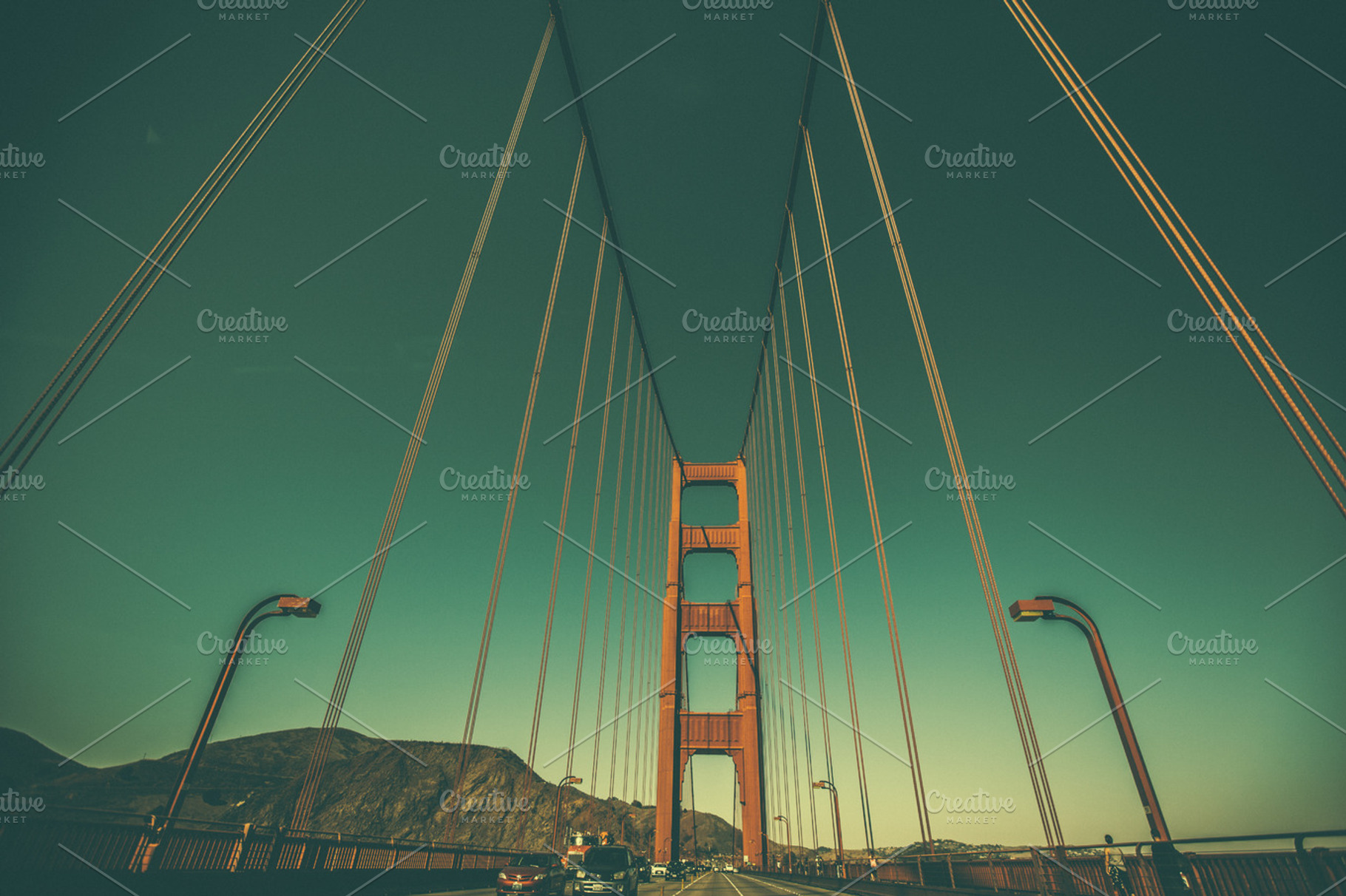 Golden gate stock photo