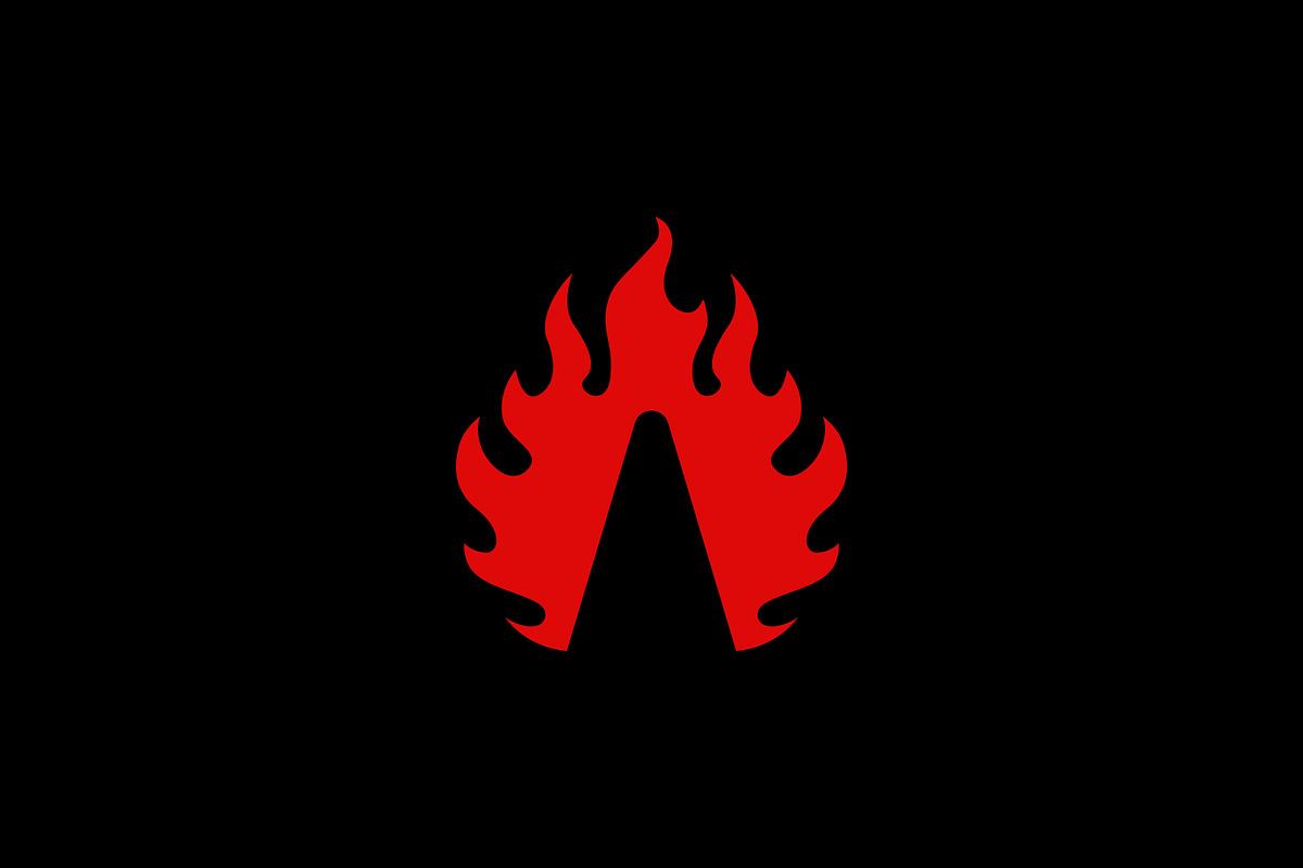 Letter A Fire Logo, a Branding & Logo Template by ganuDESIGN (Photo 3 of 3)