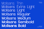 Molisans - Clean Minimal Family Font, a Sans Serif Font by Pandeka Studio (Thumbnail 3 of 10)