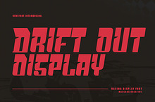 Drift Out Racing Display Font