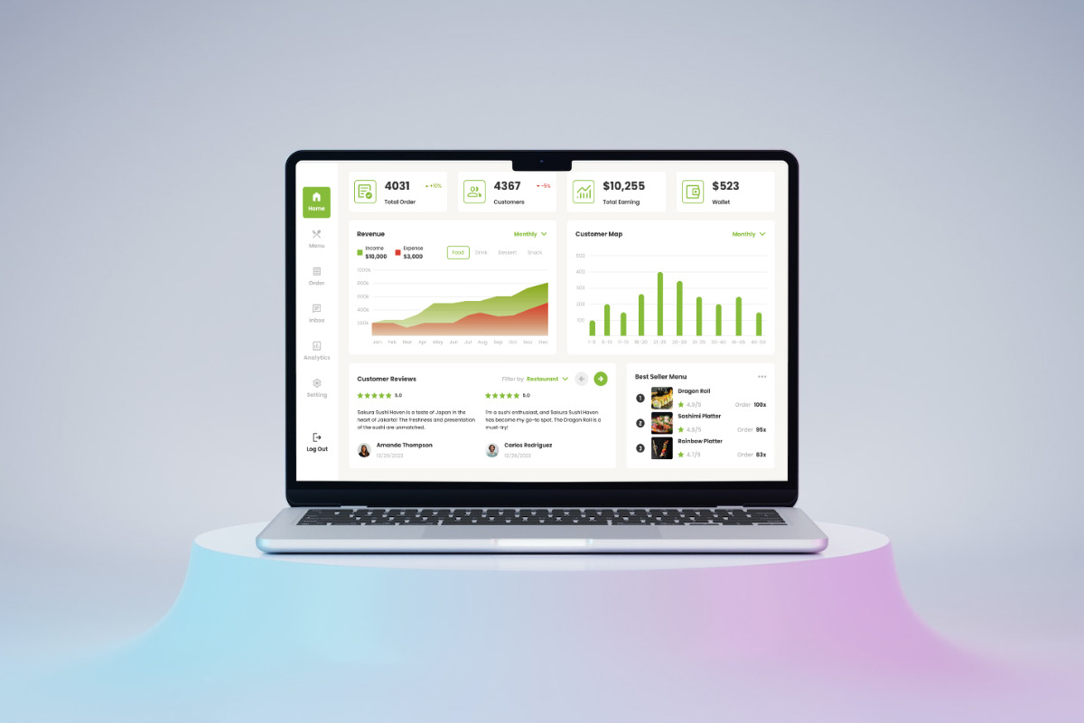 Eatscape - Restaurant Admin Dashboar, a Websites & App Template by twinstd (Photo 4 of 5)