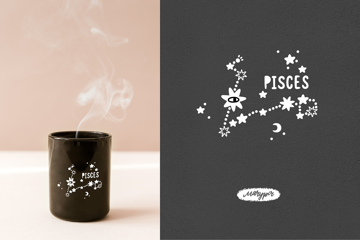 Zodiac Constellation bundle, an Illustration by Moony Рatterns (Photo 9 of 10)