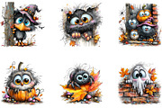 Halloween Peeking Clipart PNG, a Seasonal Illustration by CreationArt (Thumbnail 5 of 5)