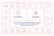 Clothing Icons, an Outline Icon by Made by Made (Thumbnail 4 of 8)
