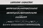 Lakeshore Brush Font, a Font by Greg Nicholls (Thumbnail 7 of 8)