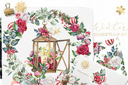 Christmas floral border, png frame, a Decorative Illustration by WonderWonder (Thumbnail 11 of 11)