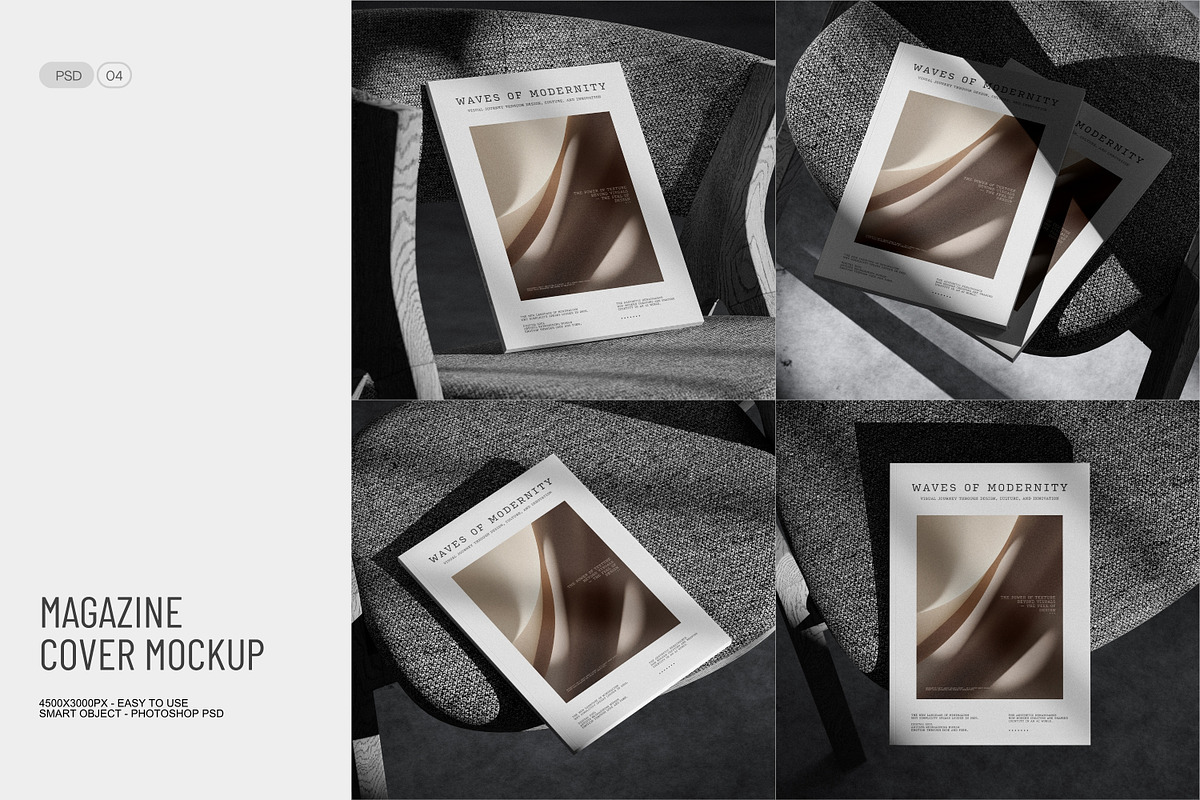 A4 Magazine Cover Mockup, a Books & Magazine Mockup by Toasin Studio