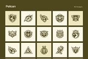 1500 Bird Logo Art Set, a Solid Icon by Creative Stall (Thumbnail 23 of 38)