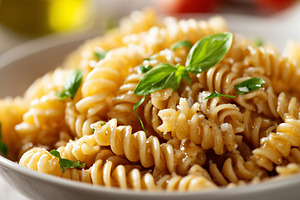 Simple and delicious fusilli pasta, a Food & Drink Photo by MistyDay