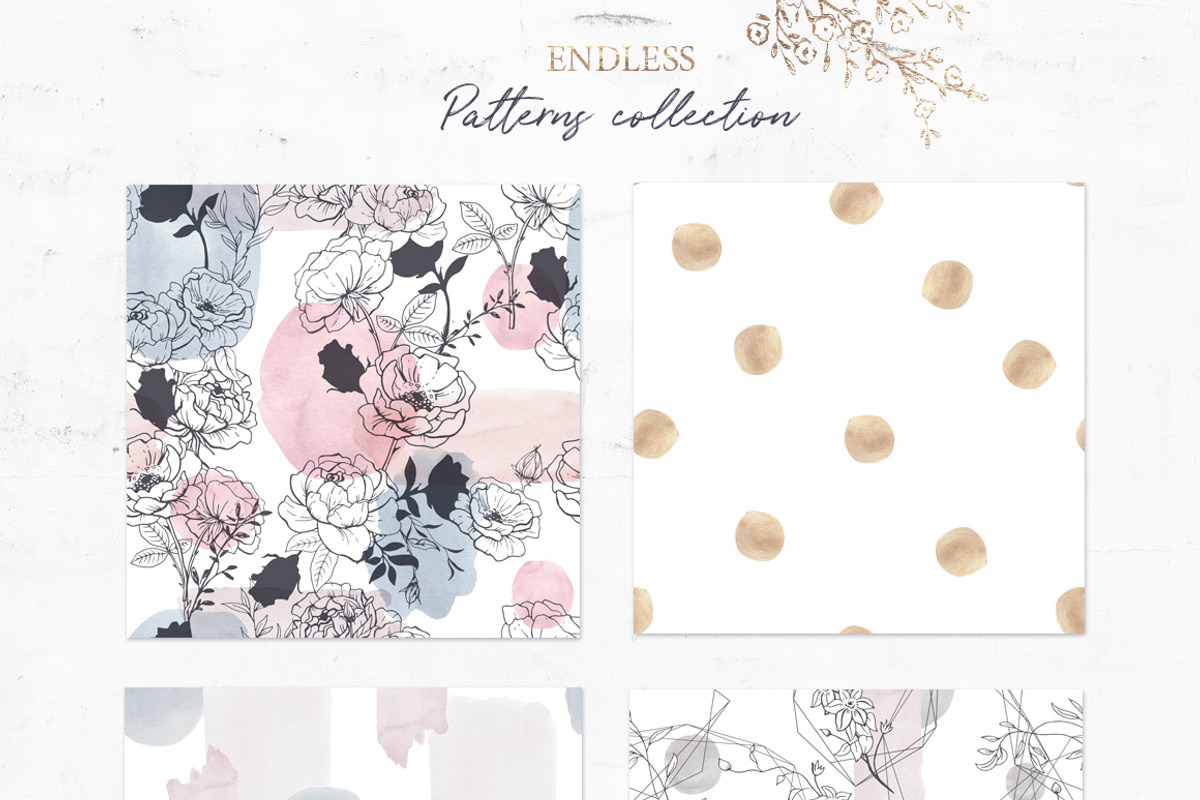 Rich Botanicals & Monograms, a Texture Illustration by Pink Ocean (Photo 17 of 17)