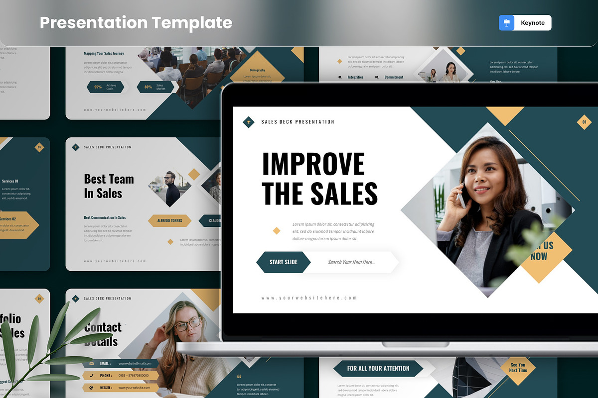 Salesdeck Presentation Keynote, a Presentation Template by MtvtdArt (Photo 1 of 6)