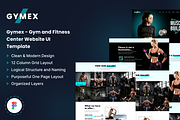 Gymex - Fitness Website UI Template, an UI Kit Template by Techeshta Solutions (Thumbnail 1 of 5)