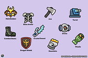 2D Minimal - Hero Equip Icons, a Solid Icon by LAYERLAB (Thumbnail 2 of 7)