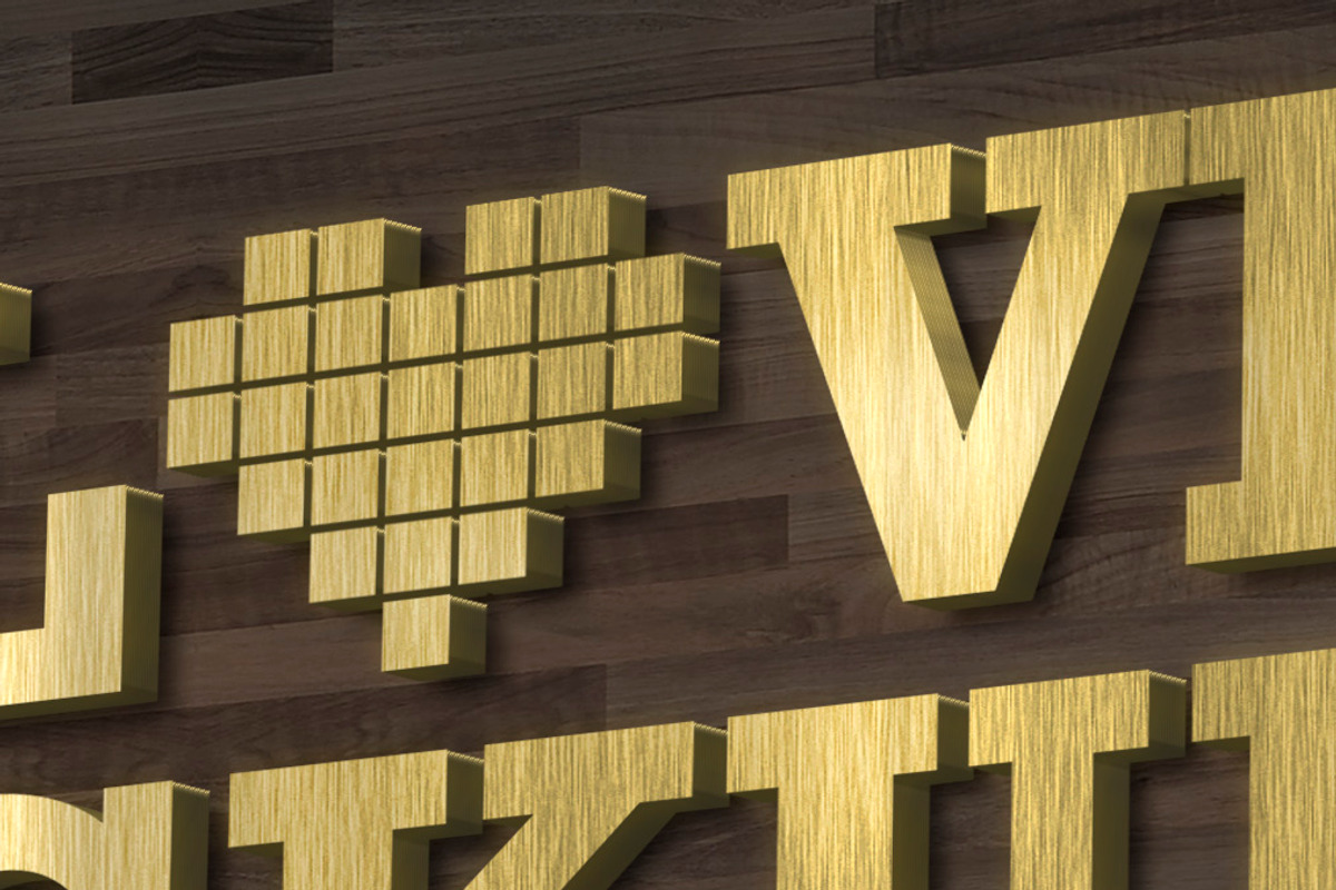 Logo - lettering  - 3D Mockup, a Product Mockup by Milan Mockup (Photo 4 of 4)