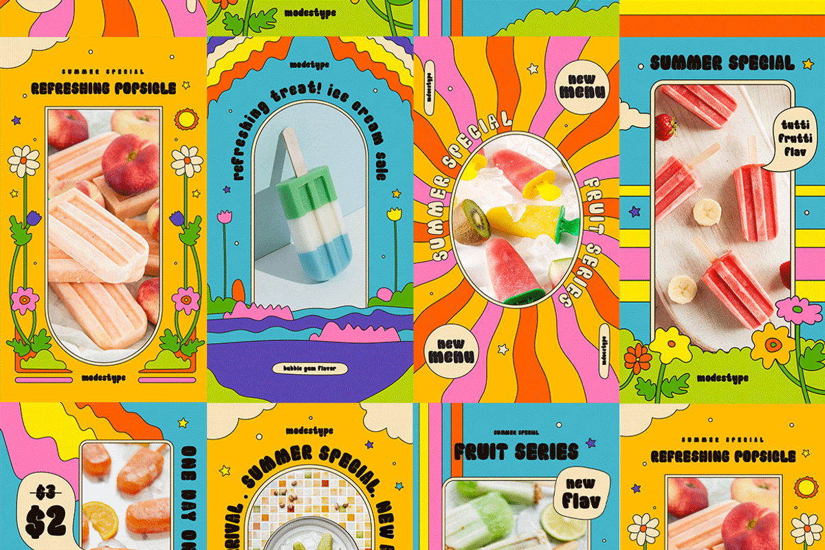 Big Mickey - Goofy & Groovy Font, a Sans Serif Font by Modestype Studio (Photo 11 of 11)