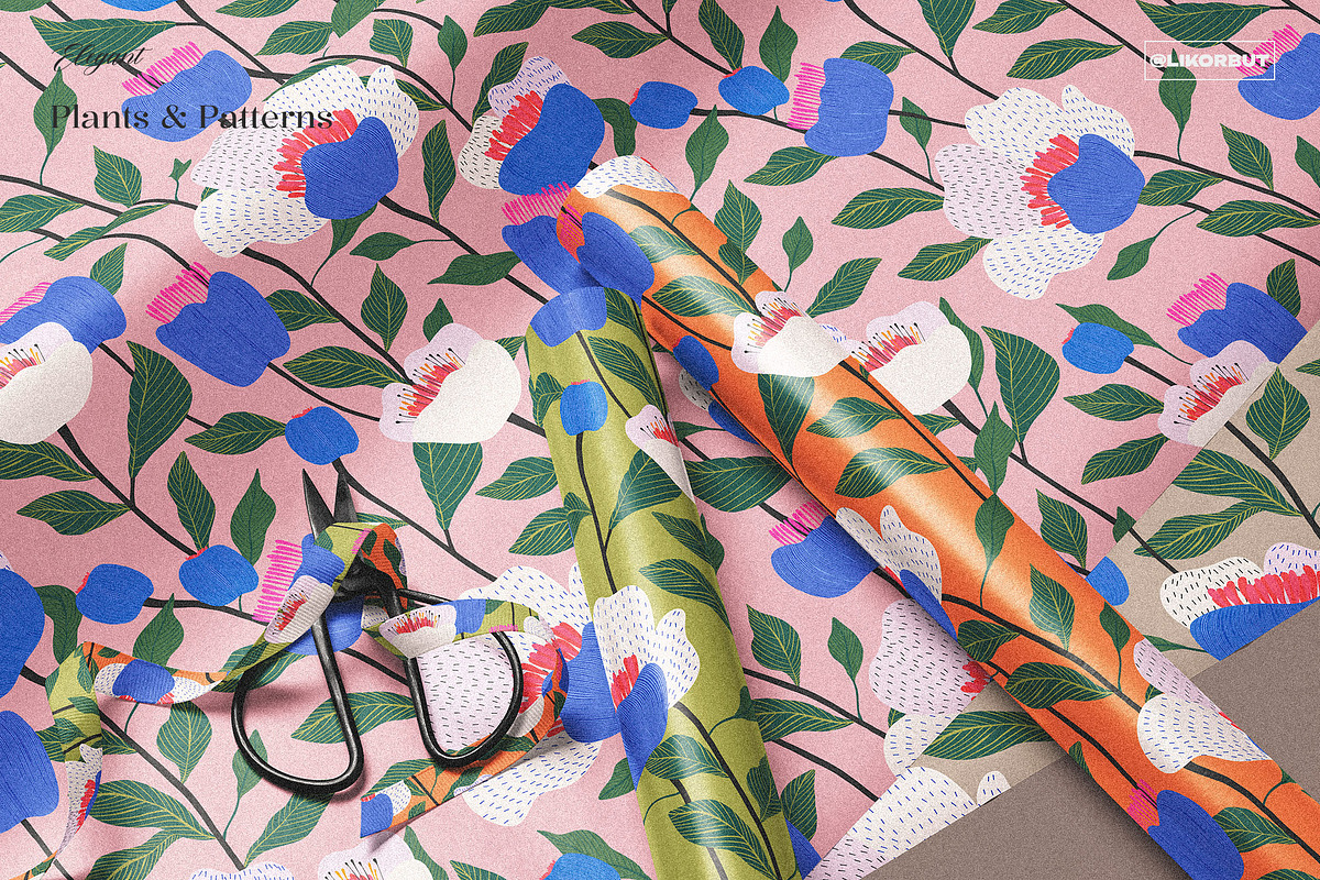 Naive Abstract Flower Market Pattern, a Pattern Graphic by likorbut (Photo 10 of 14)