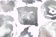 Glittery Gold Watercolor Splashes, an Object Graphic by OM Creativ (Thumbnail 3 of 5)