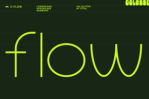 c-flow display typeface