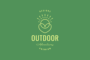 outdoor lover adventure line logo, a Branding & Logo Template by devastd