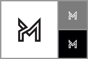 Modern Letter M Logo Icon, a Finance Illustration by quadrazo