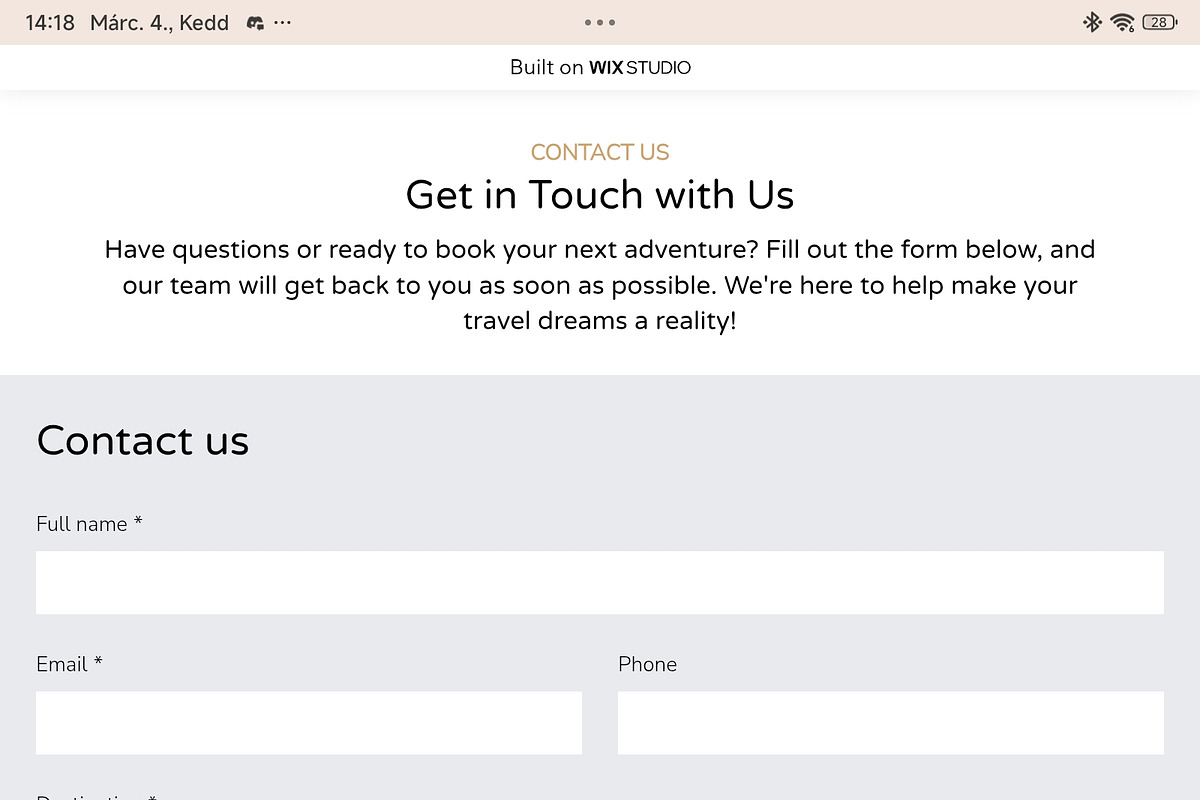 Travel - Wix Studio Website Template preview 4