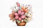 Spring Flower Basket Clipart Png, an Illustration by Craft Nest (Thumbnail 10 of 11)