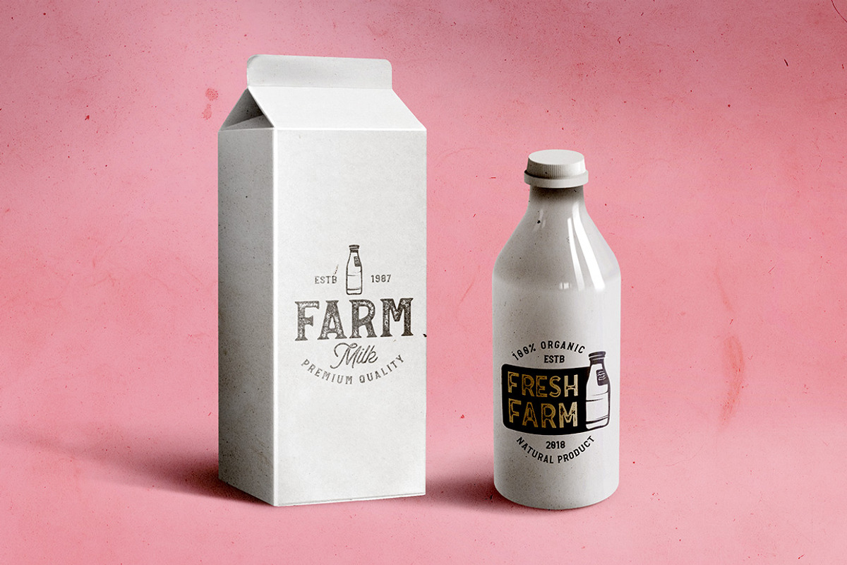 24 FARM FRESH Logos & Badges, a Branding & Logo Template by Roman Paslavsky (Photo 4 of 9)