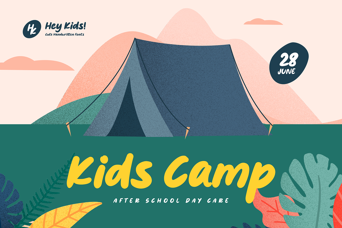 Hey Kids - Cute Handwritten Fonts, a Handwritten Font by Namara Creative Studio (Photo 3 of 8)