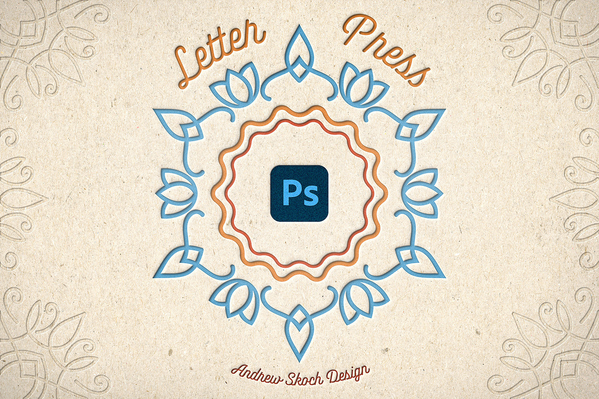 Letter Press Text & Logo Effect, a Mockup by Andrew Skoch Design (Photo 2 of 7)