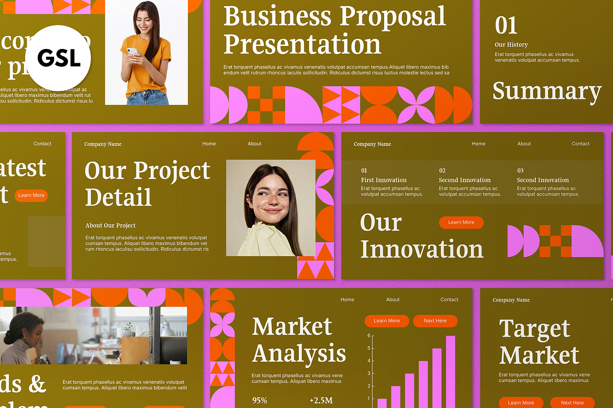 Green Business Proposal Google Slide, a Presentation Template by graphicook (Photo 1 of 4)