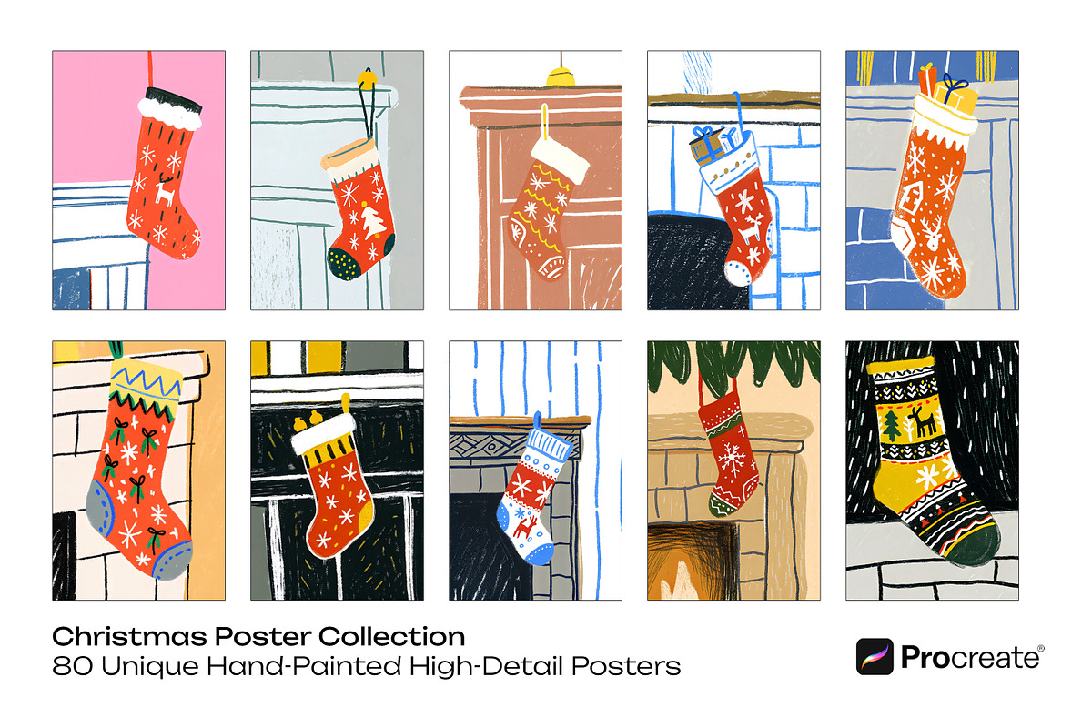 Christmas Poster Collection, a Seasonal Illustration by crafty (Photo 12 of 12)