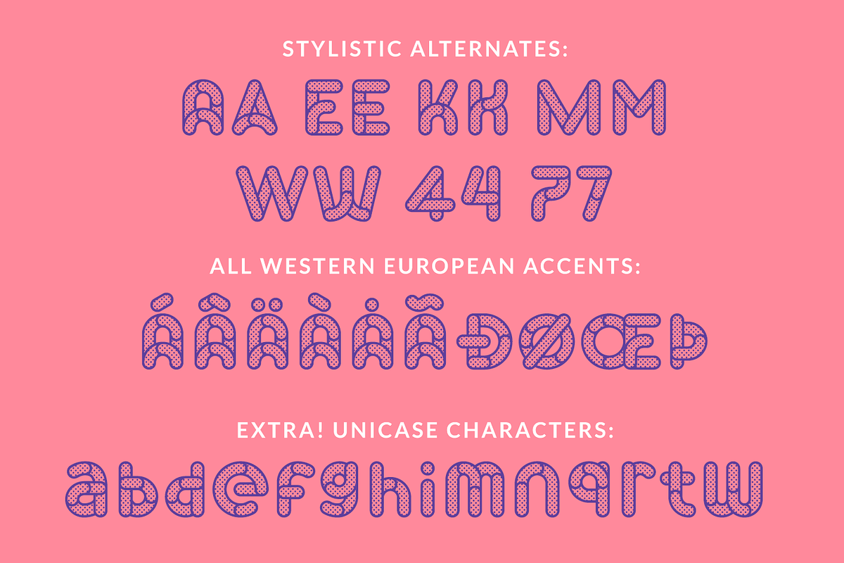 Skrova layered font preview 3