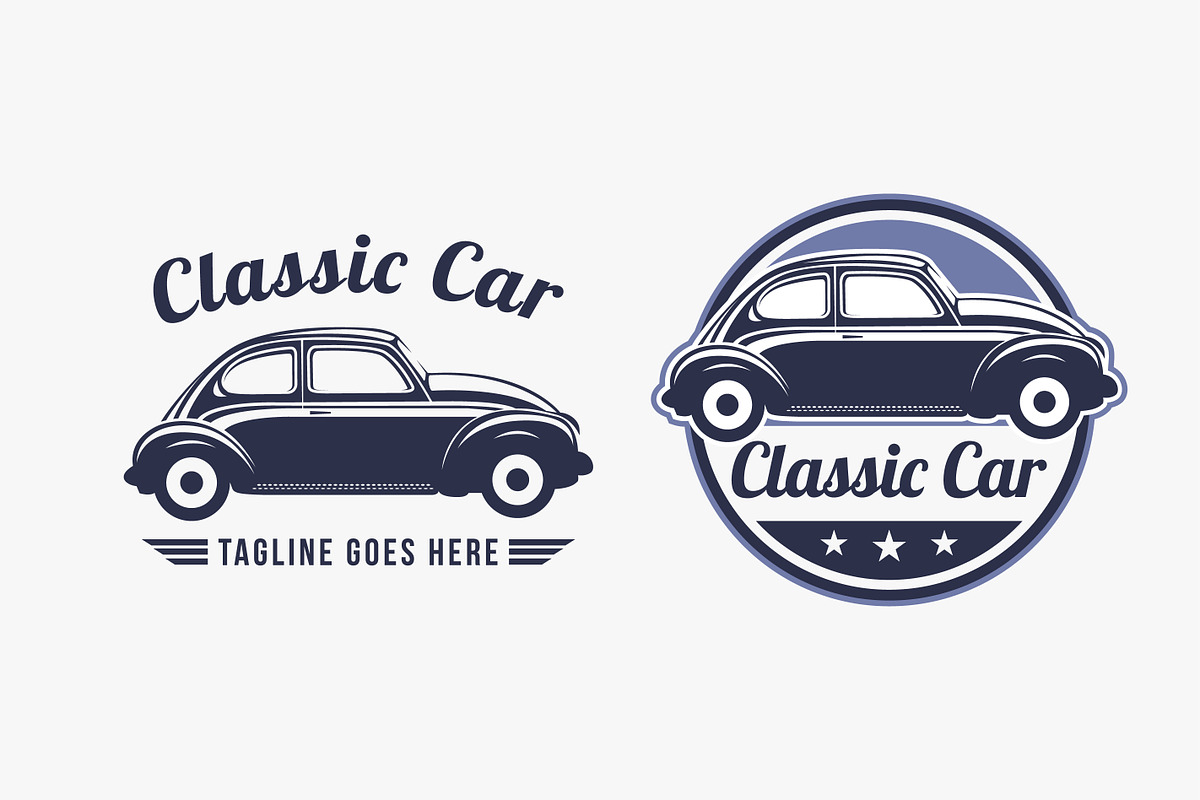 Set Vintage retro classic car logo, an Object Graphic by DOMHOUZE