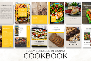 Aesthetic Cookbook Canva Template, a Presentation Template by Digital By Nikoleta