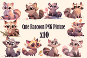 Cute animal collection 400 PNG, an Animal Illustration by DesignFolioHub (Thumbnail 8 of 34)