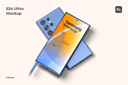 Samsung S24 Ultra Phone Mockup, an Android Mockup by Se٧enStudio