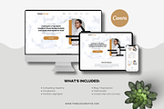 Minimalist Canva Resume Website, a Landing Page Template by The Blog Creative (Thumbnail 4 of 9)