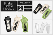 Shaker Bottle Mockup, a Cups & Container Mockup by Bartama Graphic (Thumbnail 1 of 4)